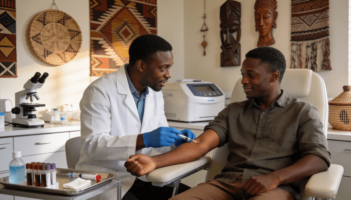 Laboratoire virologie au Burkina Faso